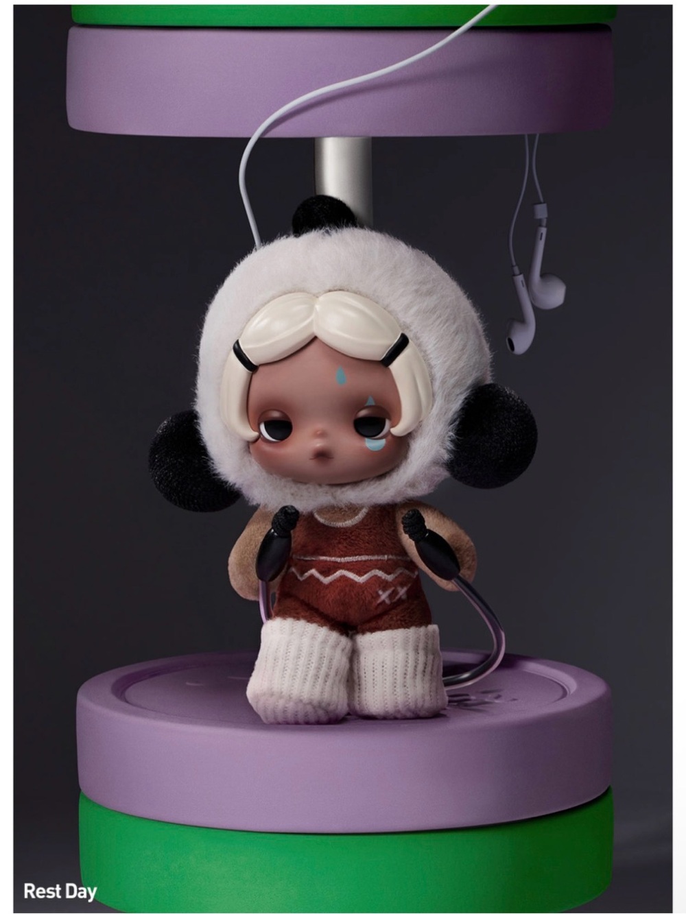 SKULLPANDA • Off Mode Series – Rest Day Plush Doll • POP MART• 2026